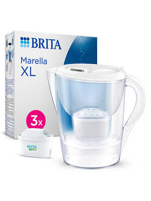 BRITA Marella XL 3x Maxtra Pro All-in-1 Filtreli Su Arıtma Sürahisi - Beyaz 3,5 lt - 1