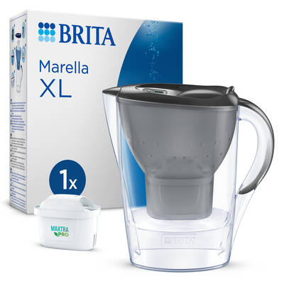 BRITA Marella XL Filtreli Su Arıtma Sürahisi – Grafit (3,5 L) - 1