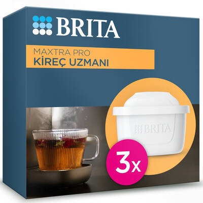 BRITA MAXTRA PRO Kireç Uzmanı Yedek Su Arıtma Filtresi, 3’lü - 1