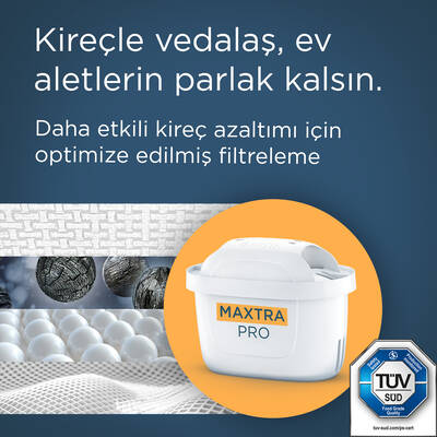 BRITA MAXTRA PRO Kireç Uzmanı Yedek Su Arıtma Filtresi, 3’lü - 5